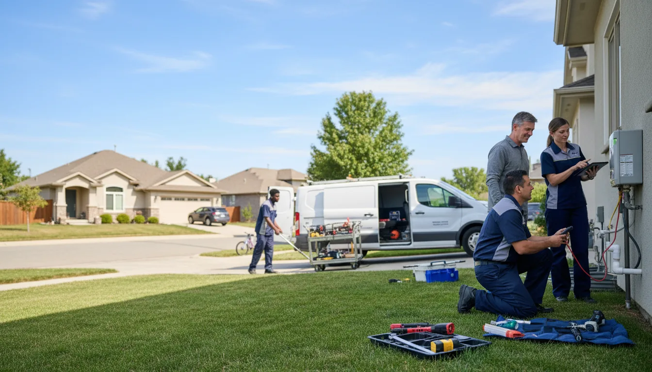 Tankless water heater service in Colton, OH